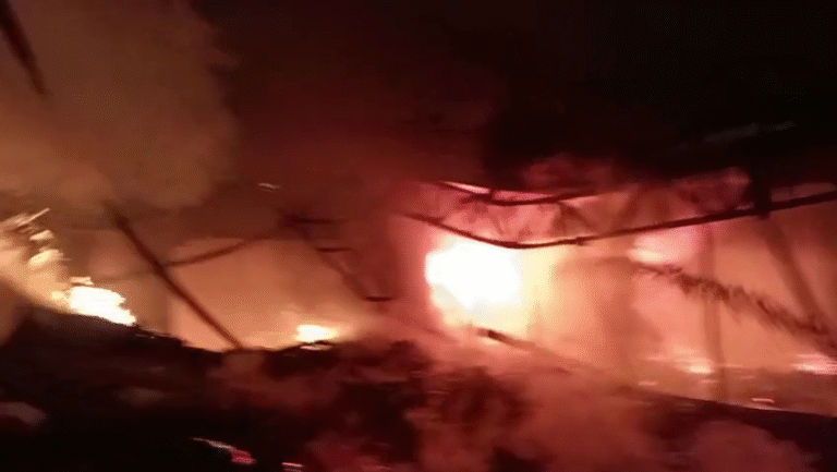 लक्कड़ मंडी में आग